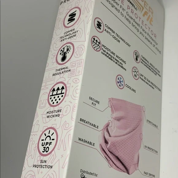 3-Copper Fit Guardwell Youth Girls Face Protector Mask Ages 8+ - Picture 4 of 5